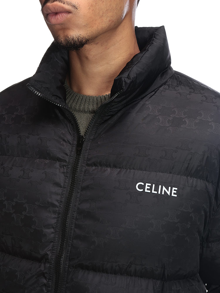 CELINE (セリーヌ) 総柄 フルジップ ダウンジャケット CEL2W31A795W