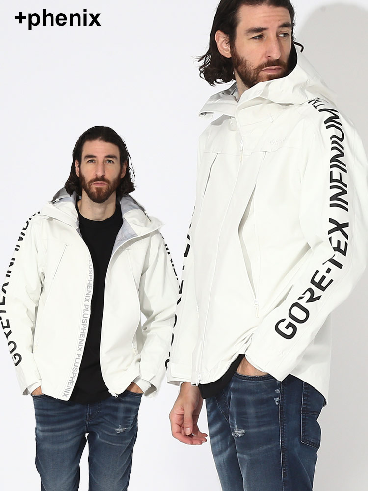 phenix (プラスフェニックス) 袖ロゴプリント フルジップ ジャケット