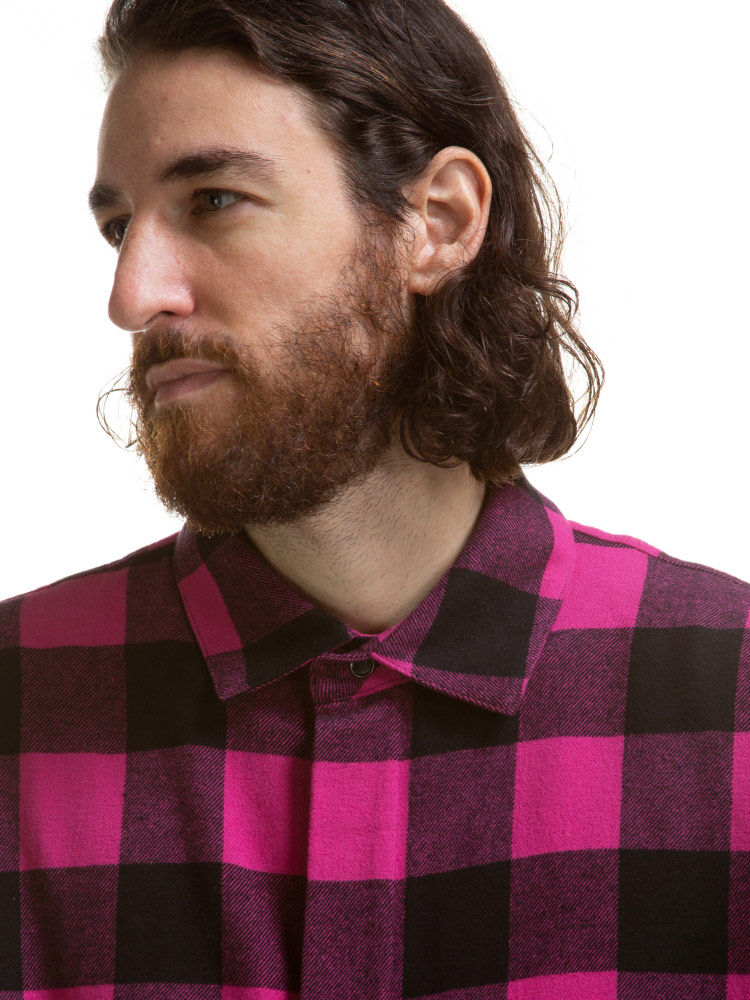 Palm Angels (パームエンジェルス) チェック プリント 長袖 ネルシャツ