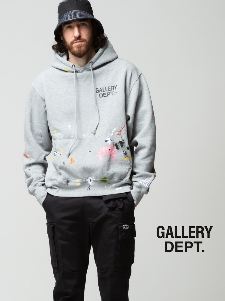 GALLERY DEPT. (ギャラリーデプト) 裏起毛 ペイント プルオーバー