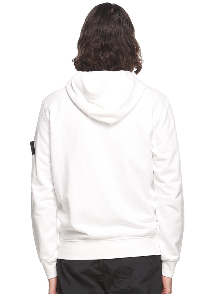 STONE ISLAND (ストーンアイランド) 裏毛 袖ロゴパッチ 無地 ポケット