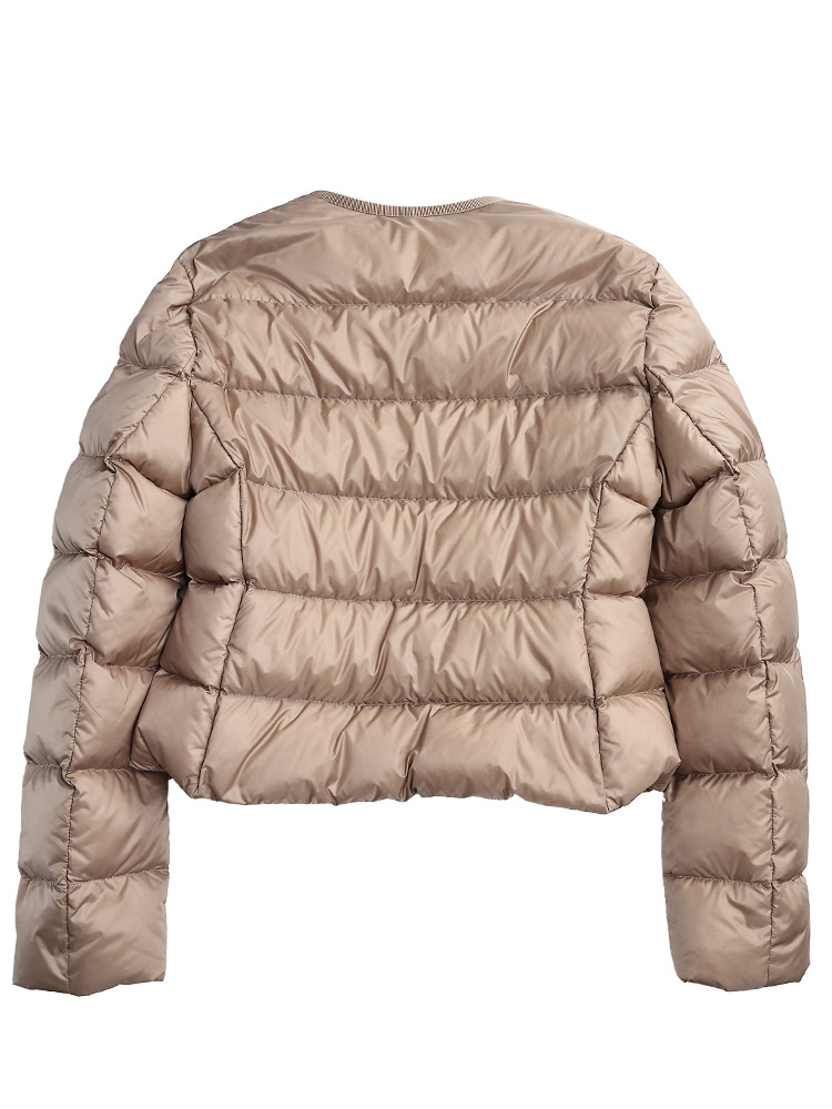 MONCLER (モンクレール) ノーカラー ショート ダウンジャケット