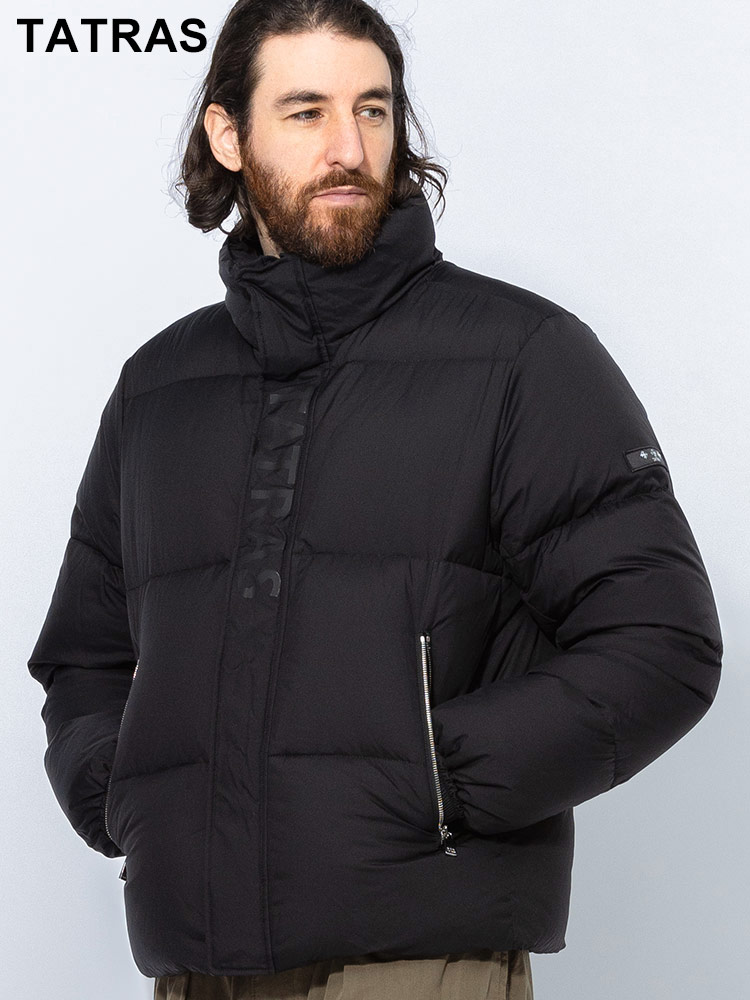 TATRAS (タトラス) ナイロン ラインロゴ スタンドカラー ダウン