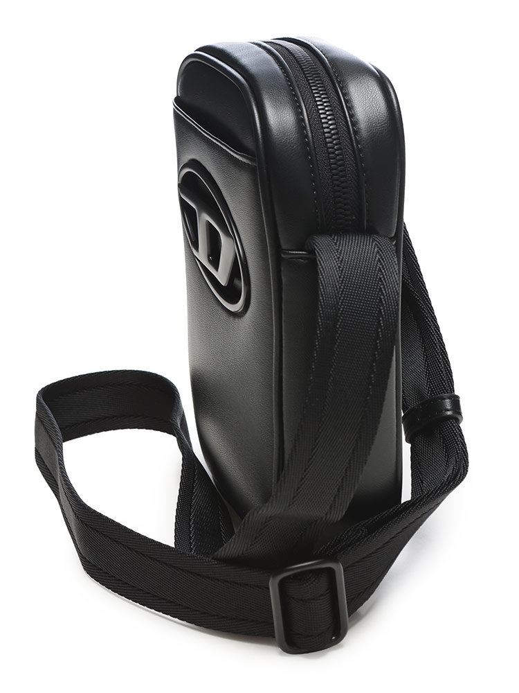 DIESEL (ディーゼル) オーバルD ロゴ フェイクレザー ボディバッグ