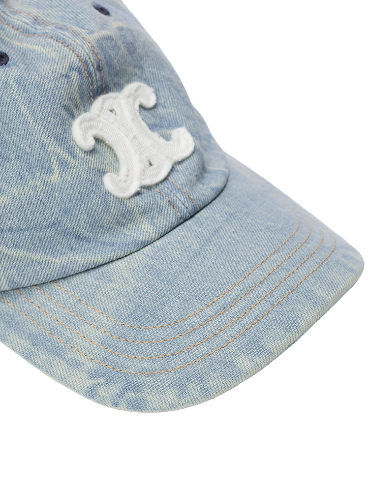 CELINE (セリーヌ) トリオンフ デニム ロゴ 刺繍 デニム ベースボール