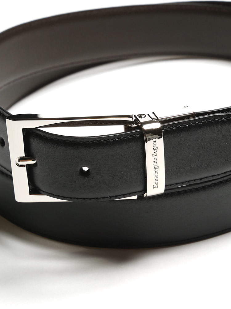 Ermenegildo Zegna (エルメネジルド ゼニア) 牛革 リバーシブル ピン