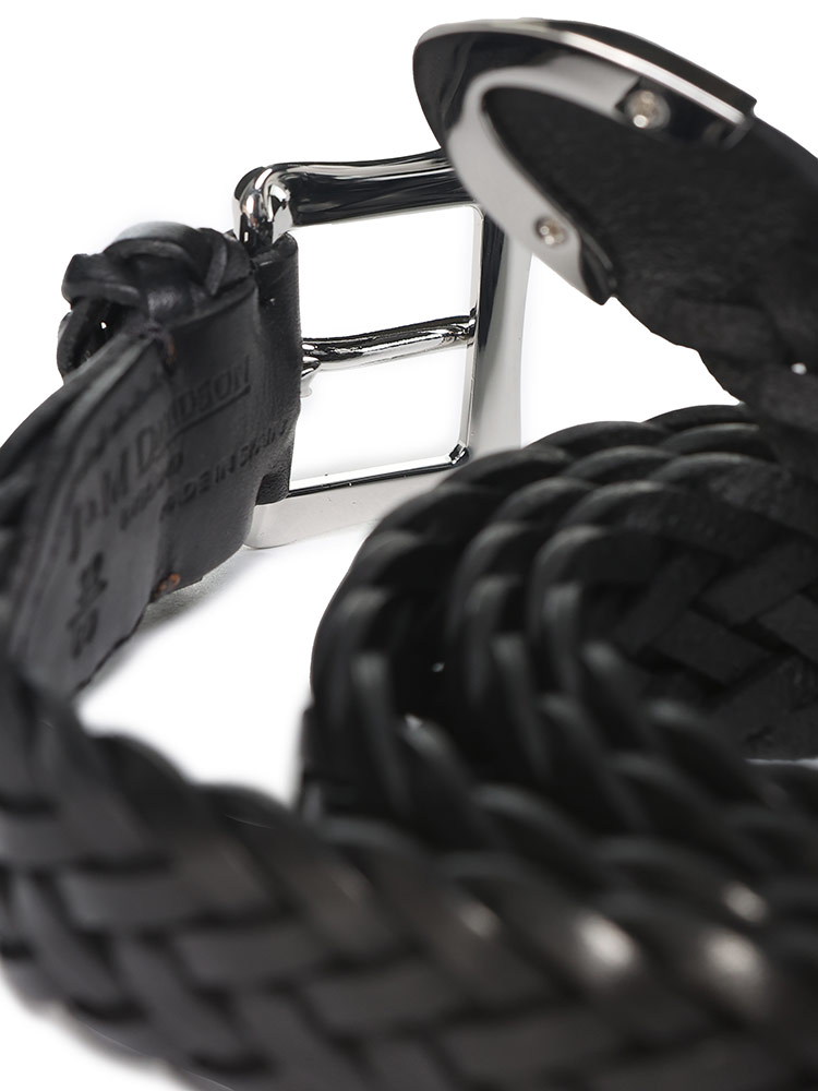 J&M Davidson (ジェイアンドエムデヴィッドソン) 牛革 手編み ピン