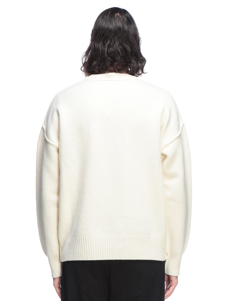 AMI PARIS (アミパリス) 胸ロゴ クルーネック セーター Ami de Coeur