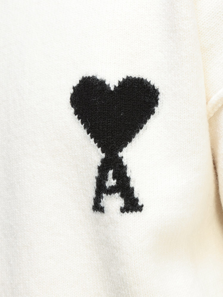 AMI PARIS (アミパリス) 胸ロゴ クルーネック セーター Ami de Coeur