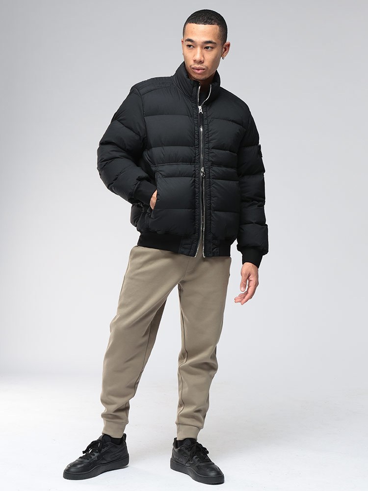 STONE ISLAND (ストーンアイランド) ロゴ スタンドカラー ダウン