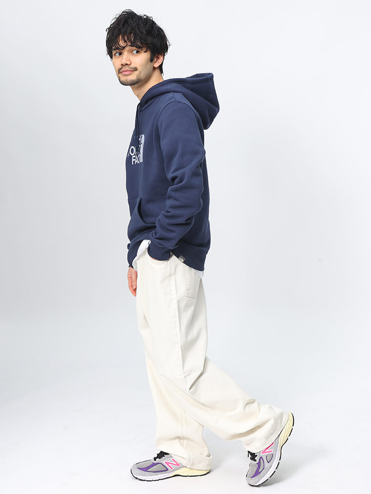 THE NORTH FACE (ザ ノースフェイス) 裏起毛 刺繍ロゴ プルオーバー