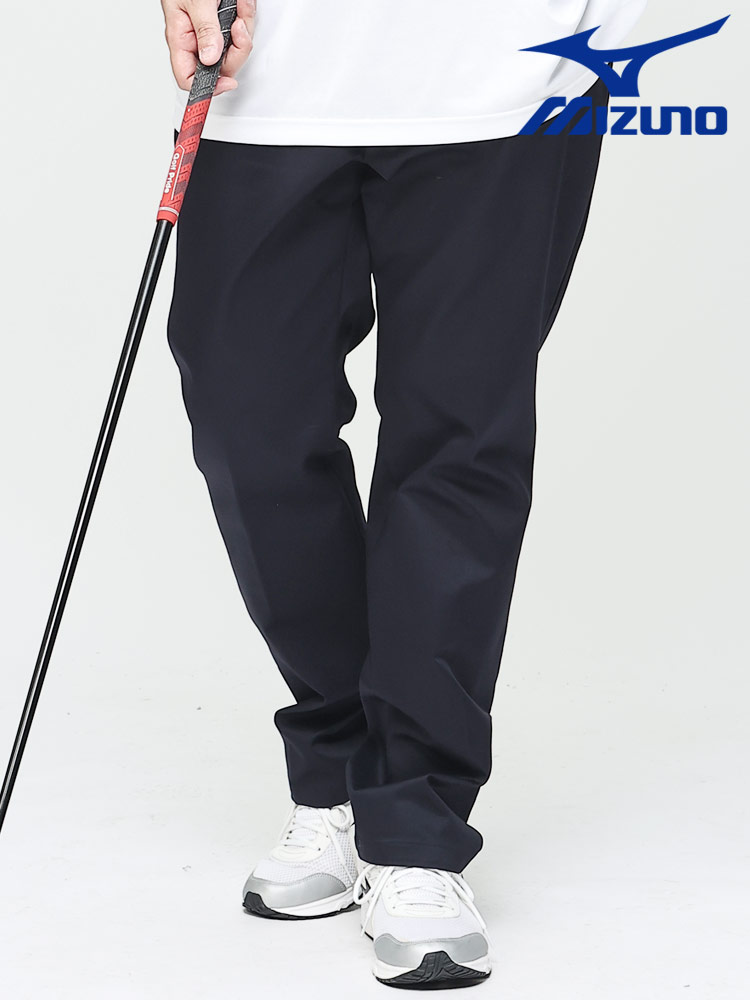 大きいサイズ メンズ MIZUNO (ミズノ) ストレッチ ゴルフパンツ 無地