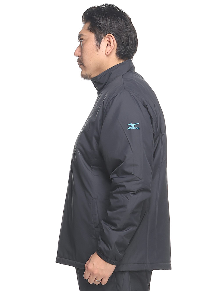 撥水 フルジップ 中綿 ウォーマージャケット (MIZUNO) ミズノ 大きい