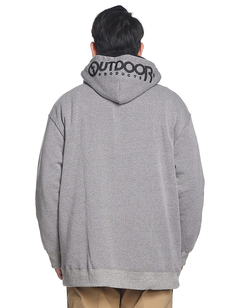 ロゴ 刺繍 ジップパーカー (OUTDOOR PRODUCTS) アウトドアプロダクツ