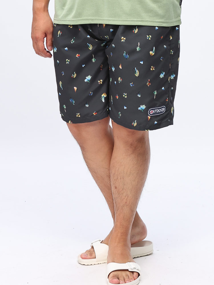 OUTDOOR PRODUCTS (アウトドアプロダクツ) 総柄 ポケット付き 布帛