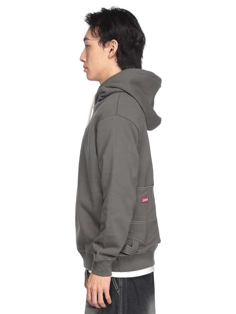 Coleman (コールマン) 裏起毛 ステッチポケット プルオーバー パーカー