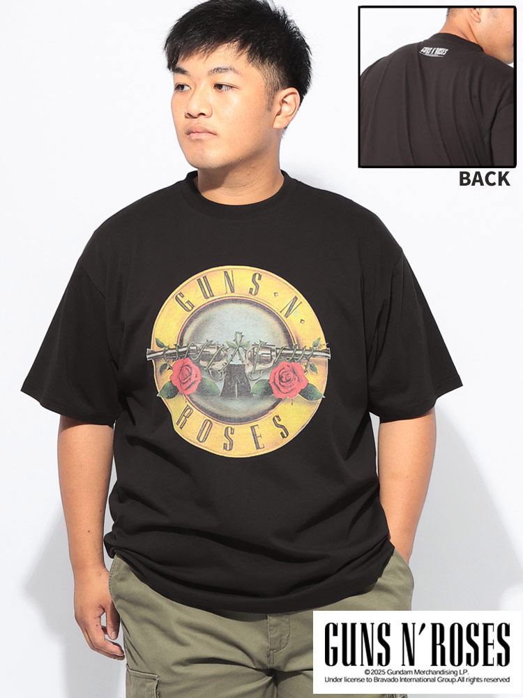 半袖 Tシャツ GUNS N ROSES プリント バンドT クルーネック トップス