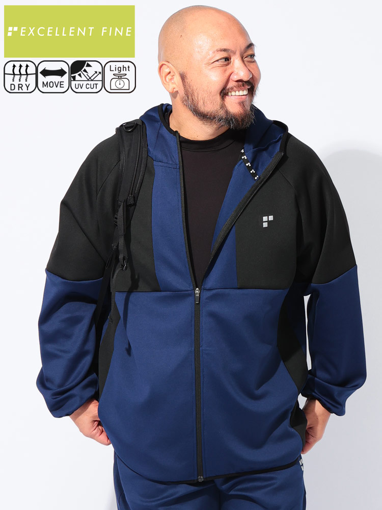 フルジップ パーカー ストレッチ ライトポンチ アウター ジャケット