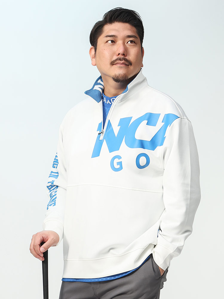 ゴルフ ダンボールニット ハーフジップ プルオーバー (NCAA) エヌシー