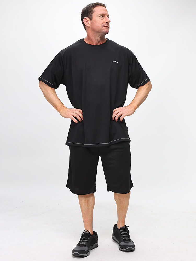 半袖 Tシャツ 吸水速乾 ダブルメッシュ クルーネック トップス