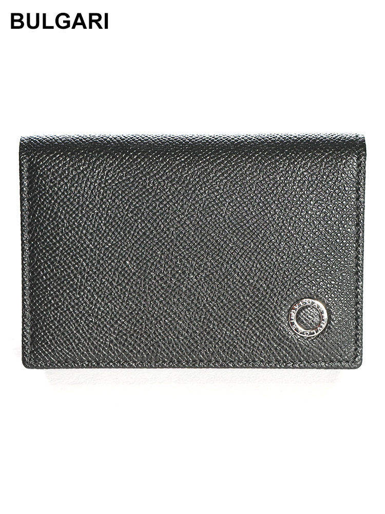 BVLGARI (ブルガリ) レザー ロゴアクセント カードケース BLG30400