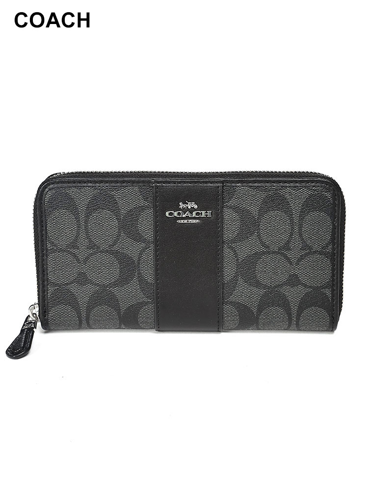 COACH (コーチ) ロゴ ラウンドジップ 長財布 CO54630SVDK6 レディース