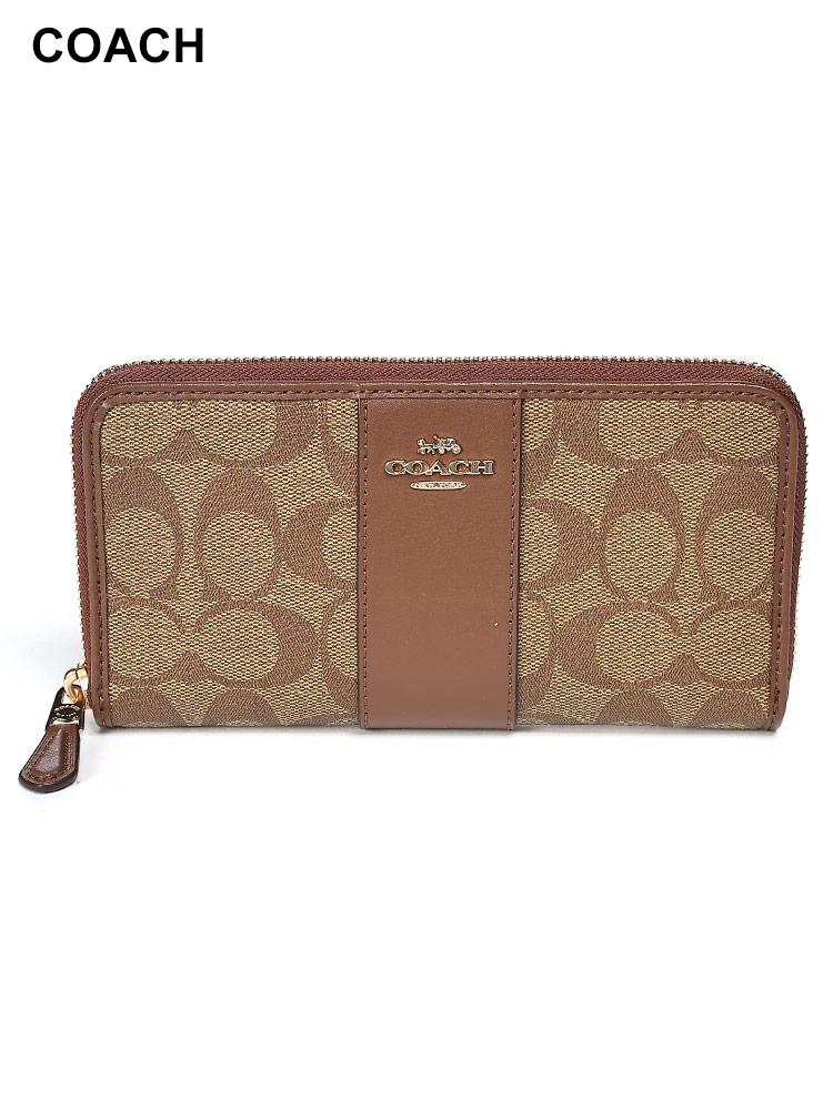 COACH (コーチ) ロゴ ラウンドジップ 長財布 CO54630IME74 レディース