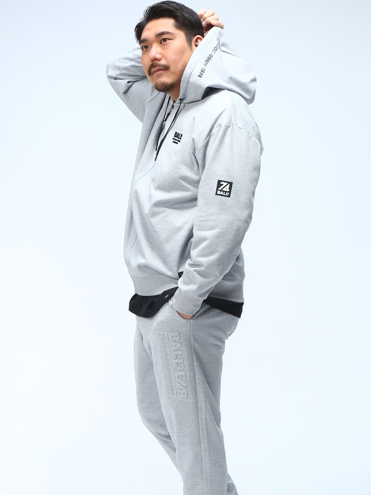 ジップパーカー ストレッチ ダンボールニット オーバーシルエット