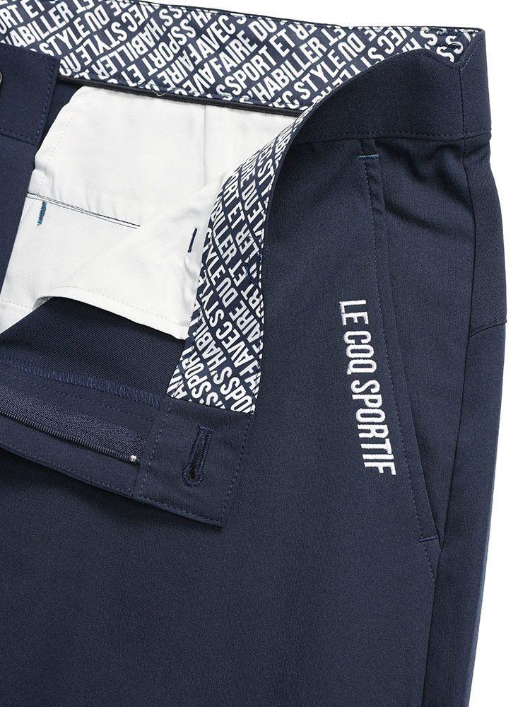 ゴルフパンツ le coq GOLF 速乾 UPF50+ ロゴ刺繍 ストレッチフォーサー
