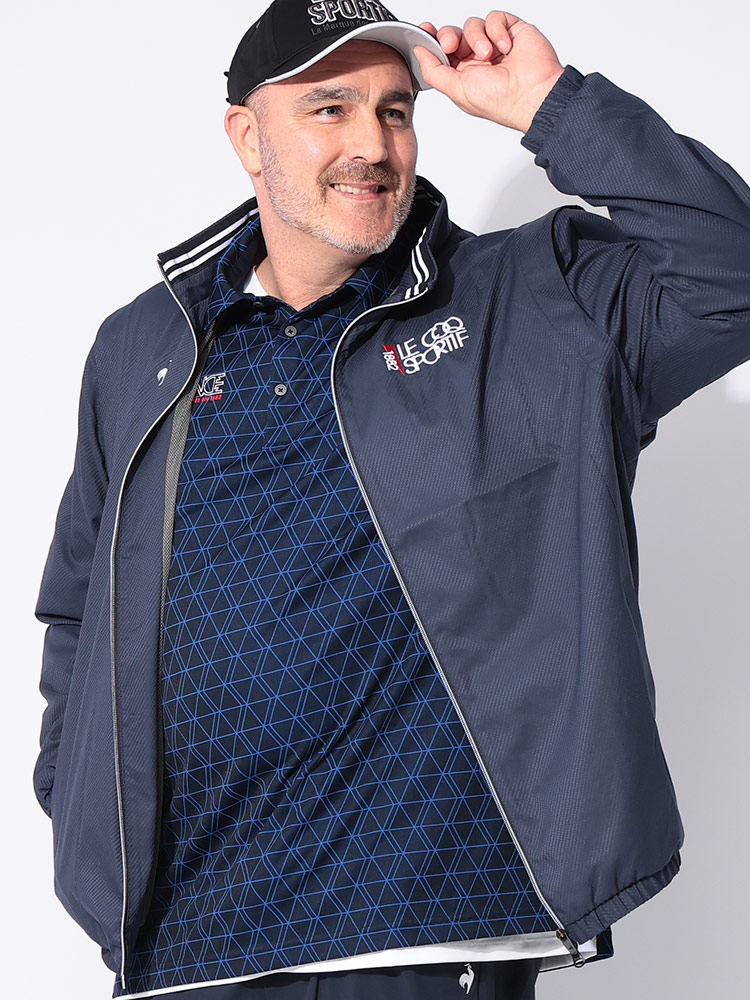 フルジップ ブルゾン GOLF ヒートナビ 2WAY 撥水 ストレッチ アウター