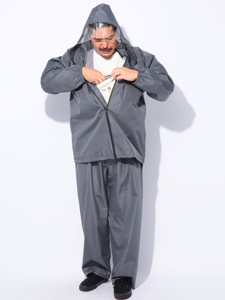 レインスーツ 極軽快適 撥水加工 汚れ防止 6L 8L 上下セット
