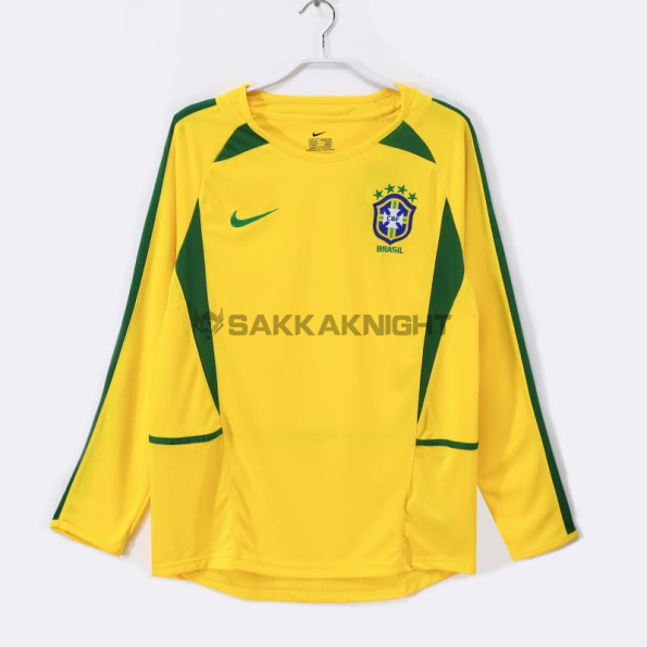 ブラジル代表 ユニフォーム 2002 ホーム ヴィンテージバージョン 长袖