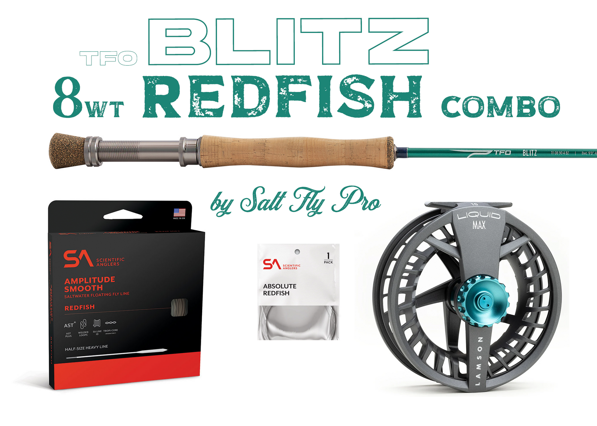TFO BLITZ 8wt REDFISH Fly Rod Combo Outfit - New! – Salt Fly Pro