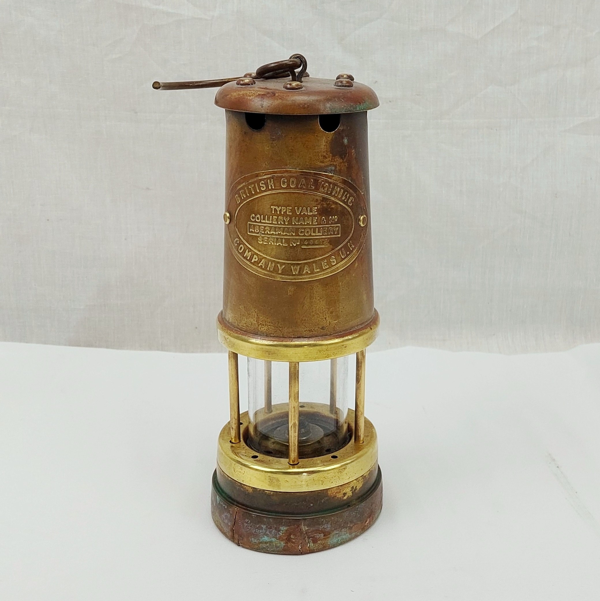 Aberaman Colliery Miners Lamp - Sally Antiques