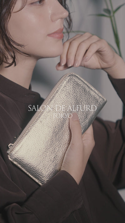 サロンドアルファード L字ファスナー ミニ財布 1819