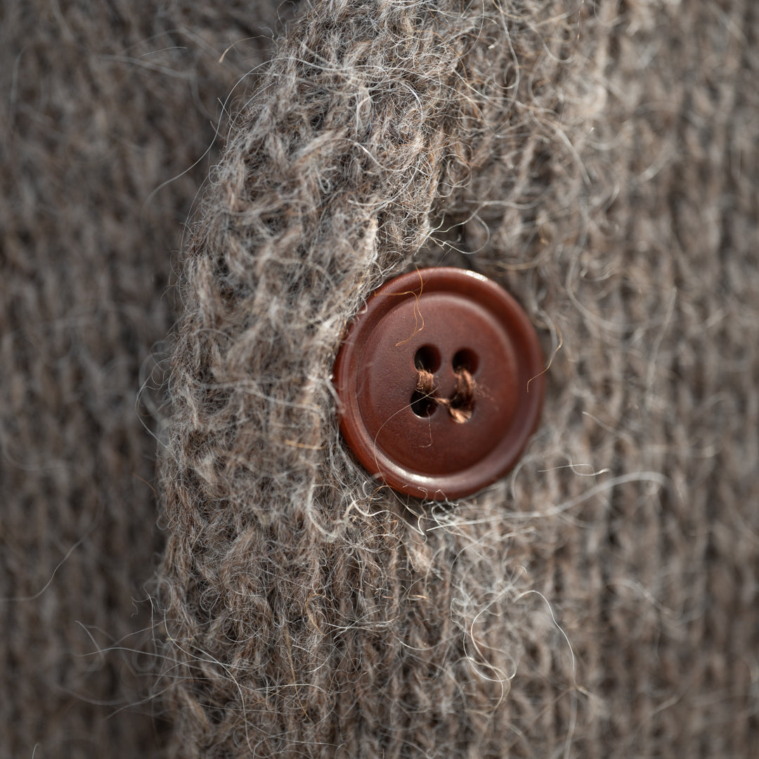 Alpaca Mohair Cardigan mocha – BONCOURA Official Online Store