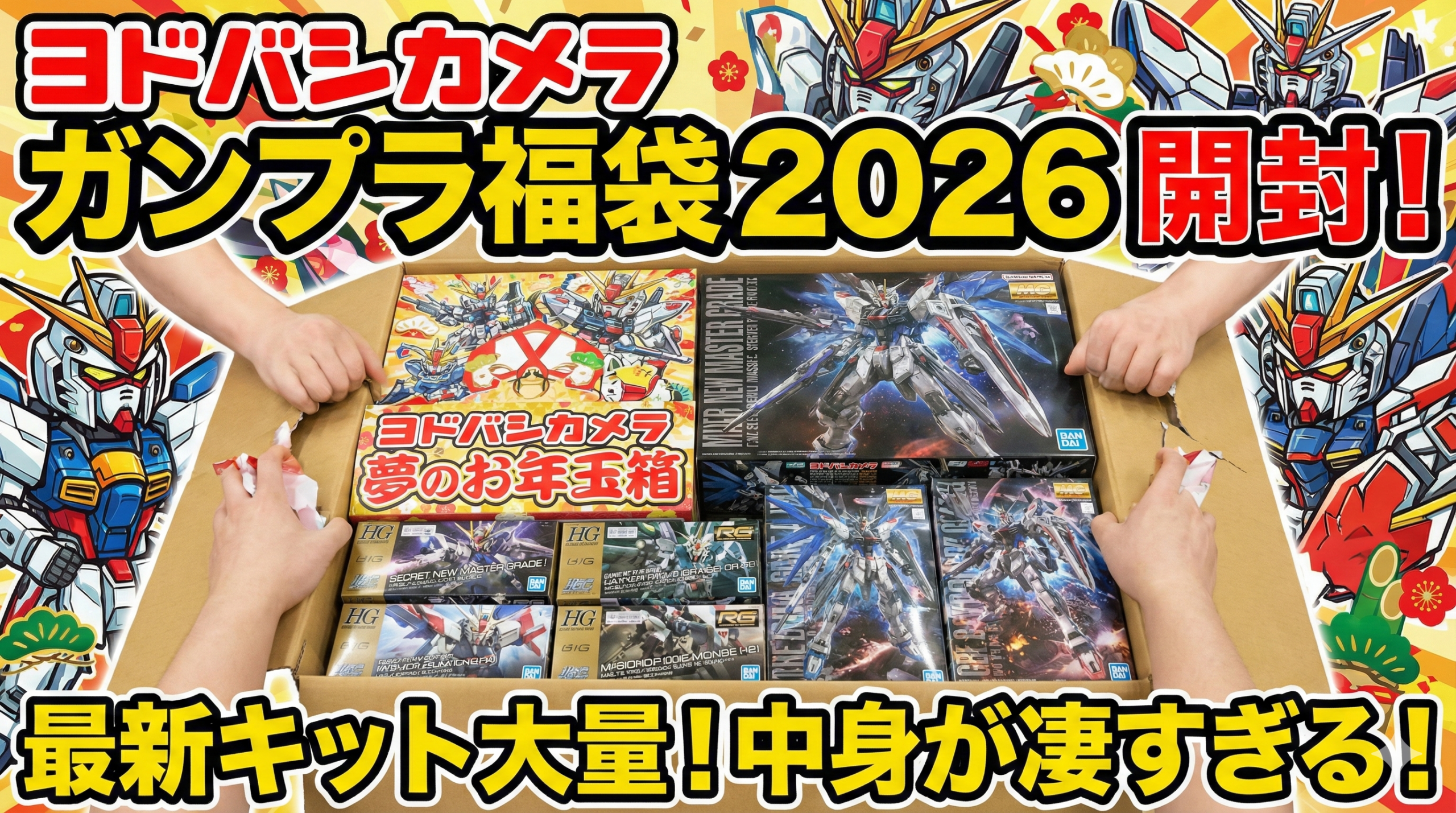 ヨドバシガンプラ福袋2026】ハイグレードとMGの中身ネタバレ！神ツール