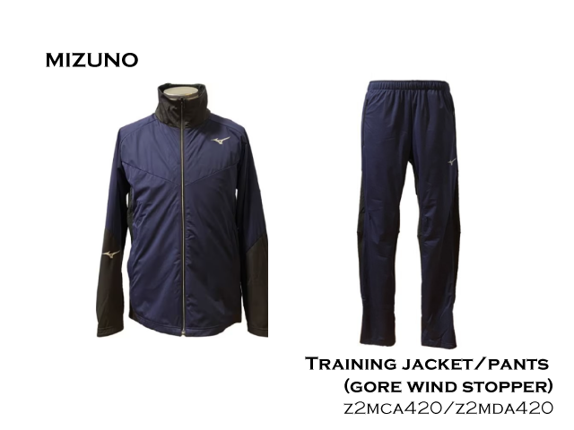 MIZUNO】WINTER TRAINING JACKET・PANTS (GORE WIND STOPPER