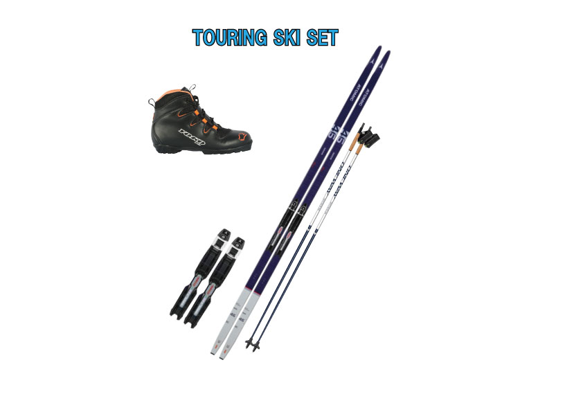 TOURING SKI SET（ウロコ付き歩くスキー） - サッポロスキッド