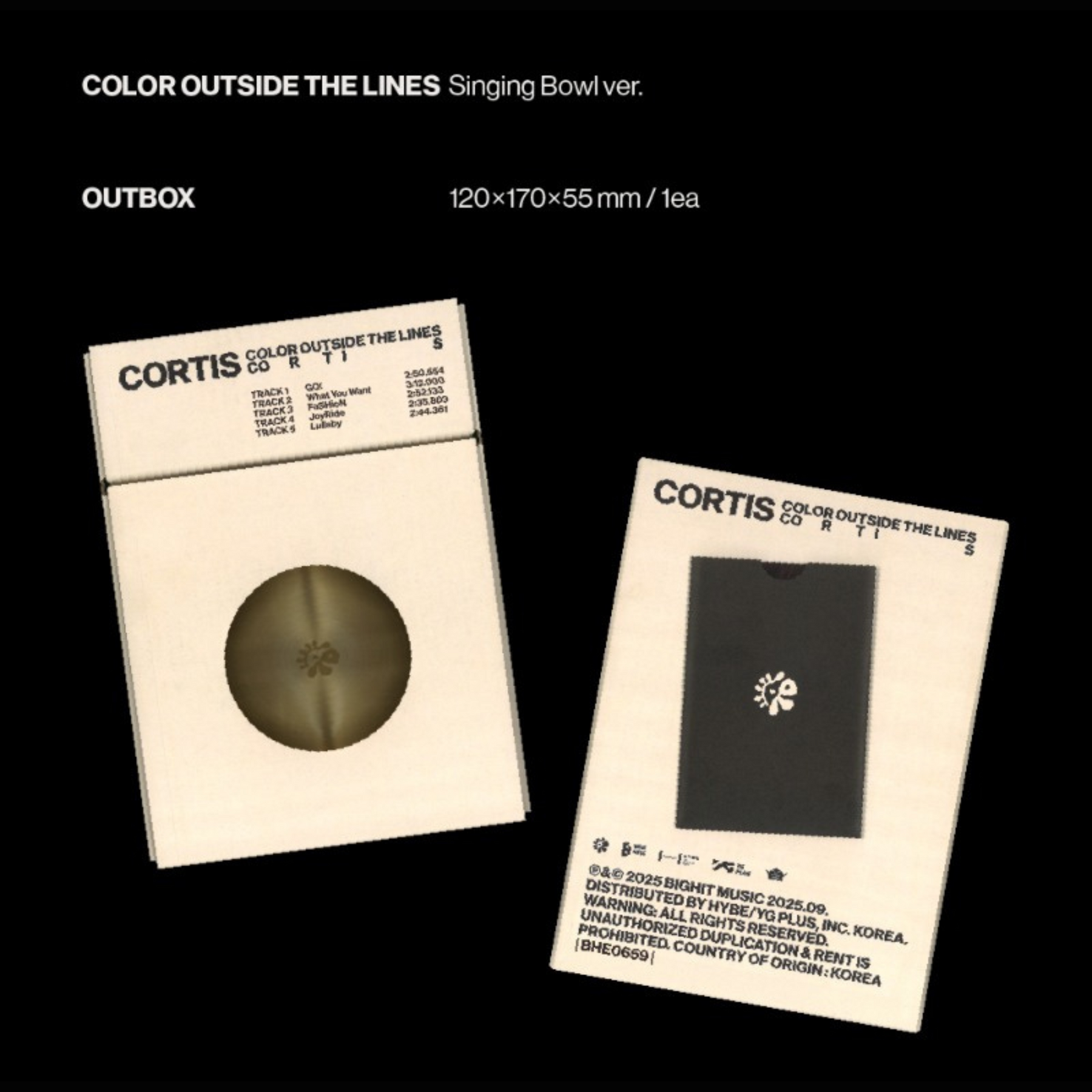 CORTIS - 1st EP - COLOR OUTSIDE THE LINES - Singing Bowl Version