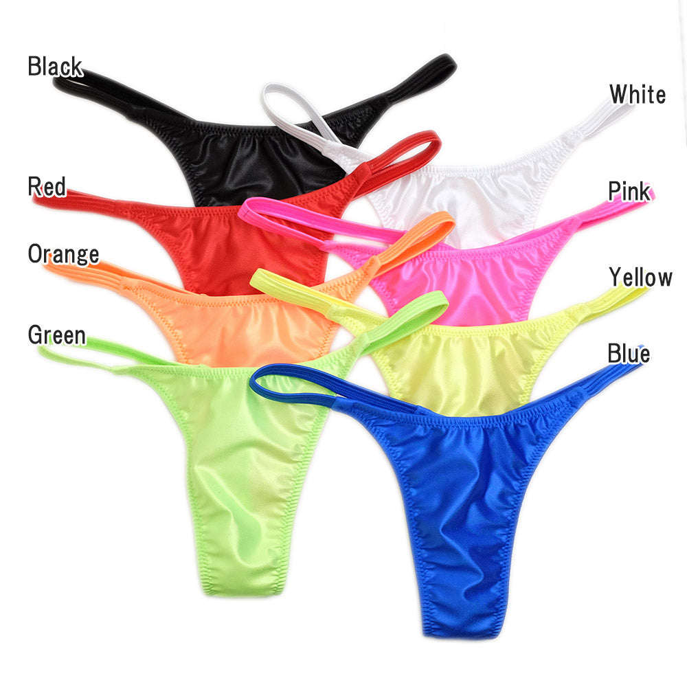 ユニセックス ショーツ 蛍光色 水着WET素材 Tバック ビキニ 058140