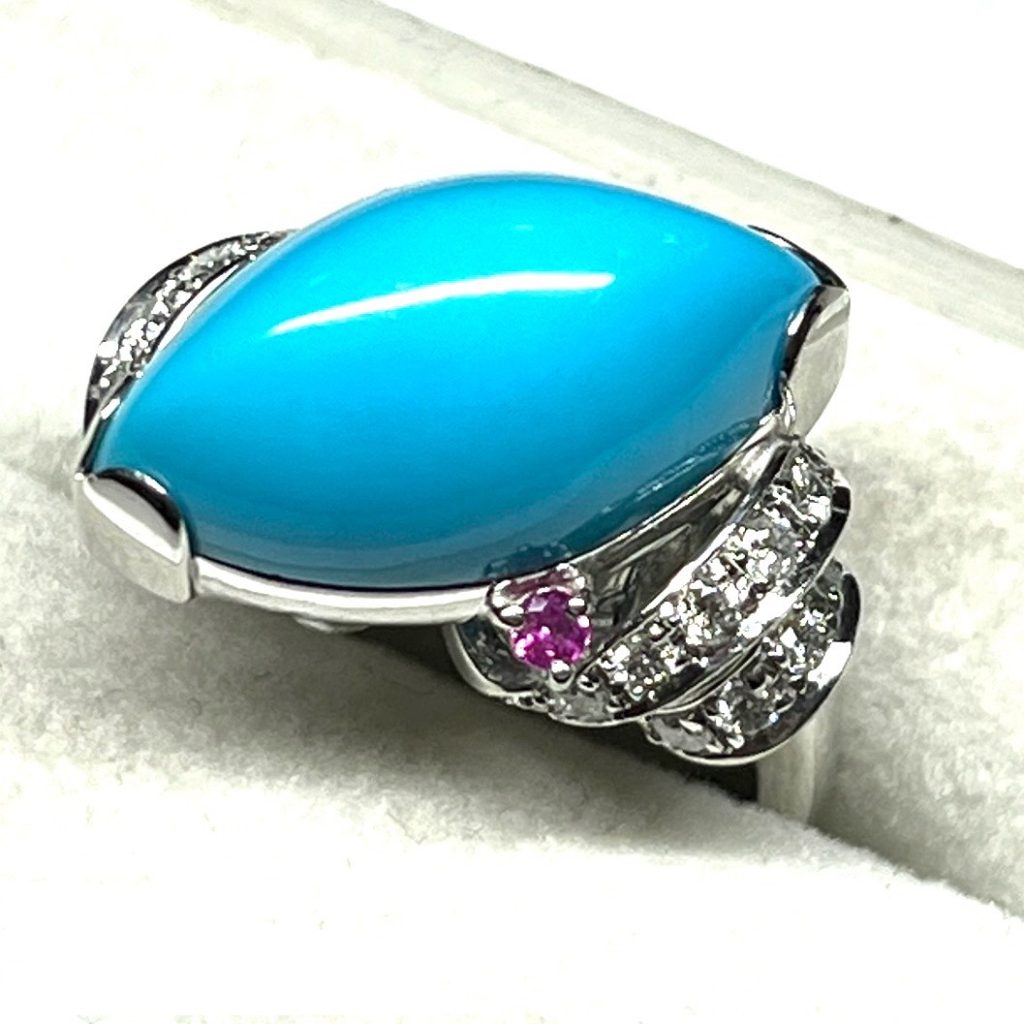 Pt900 トルコ石（ターコイズ）リングの買取実績 | 買取専門店さすがや