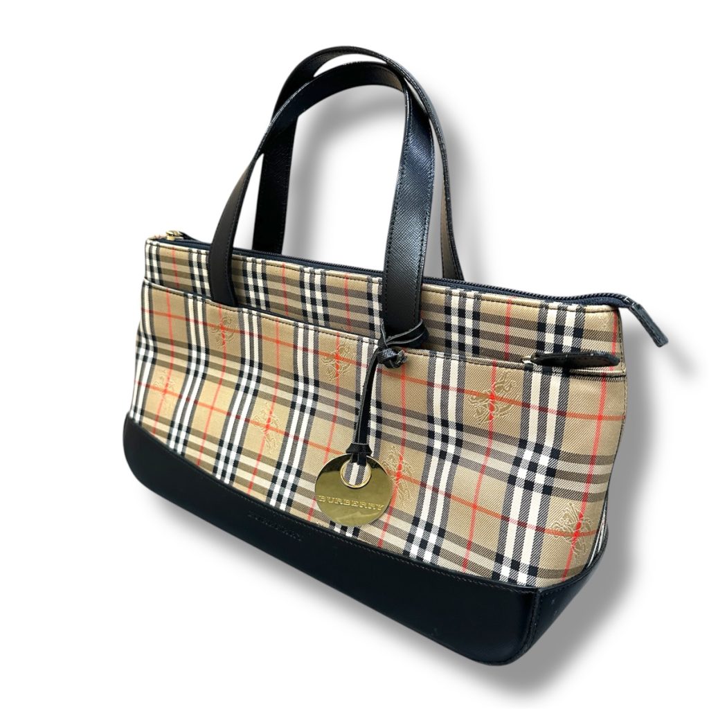 BURBERRY バーバリー ノバチェック 2WAY ボストンバッグ キャンバス