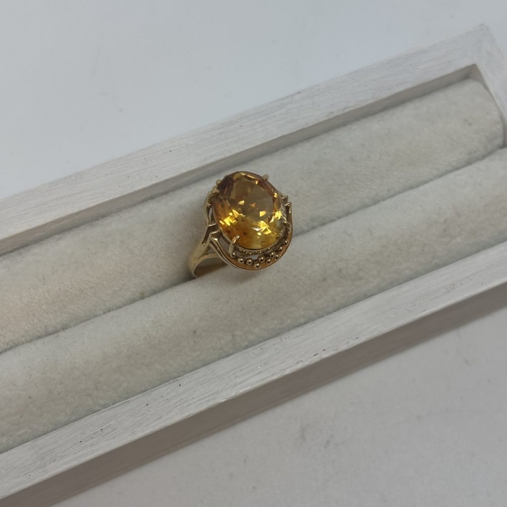 K18 18金シトリン リング 指輪の買取実績 | 買取専門店さすがや