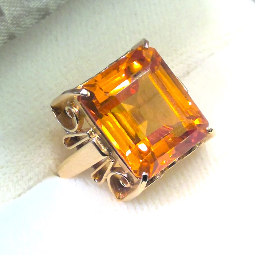 K18 オレンジサファイア リングの買取実績 | 買取専門店さすがや