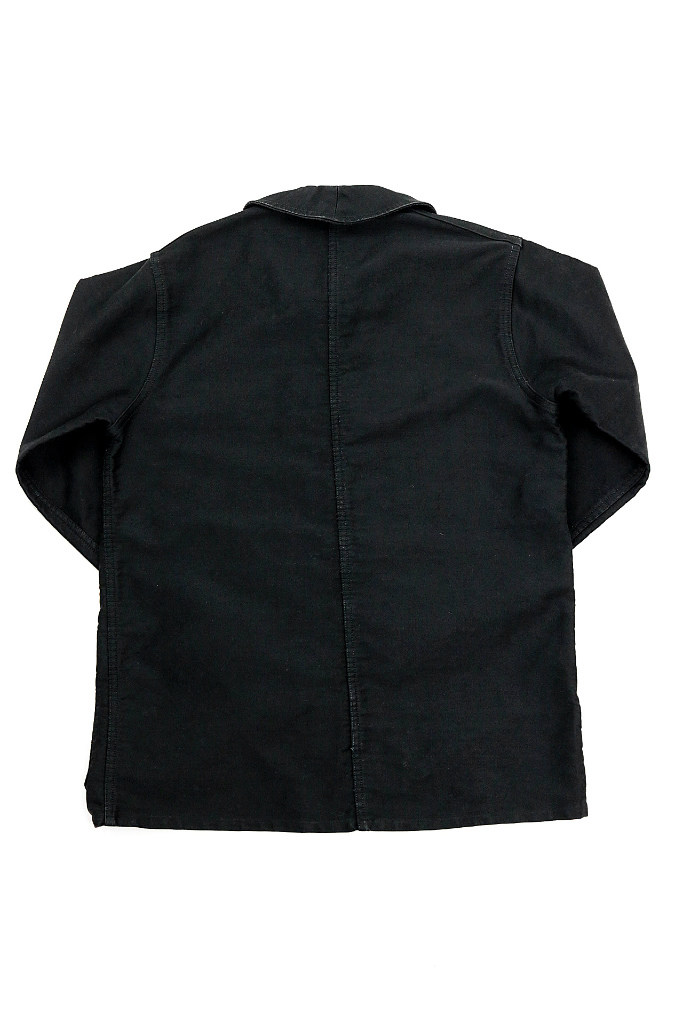 フランス】1950年代頃のブラックモールスキンワークジャケット（Le CabLe）