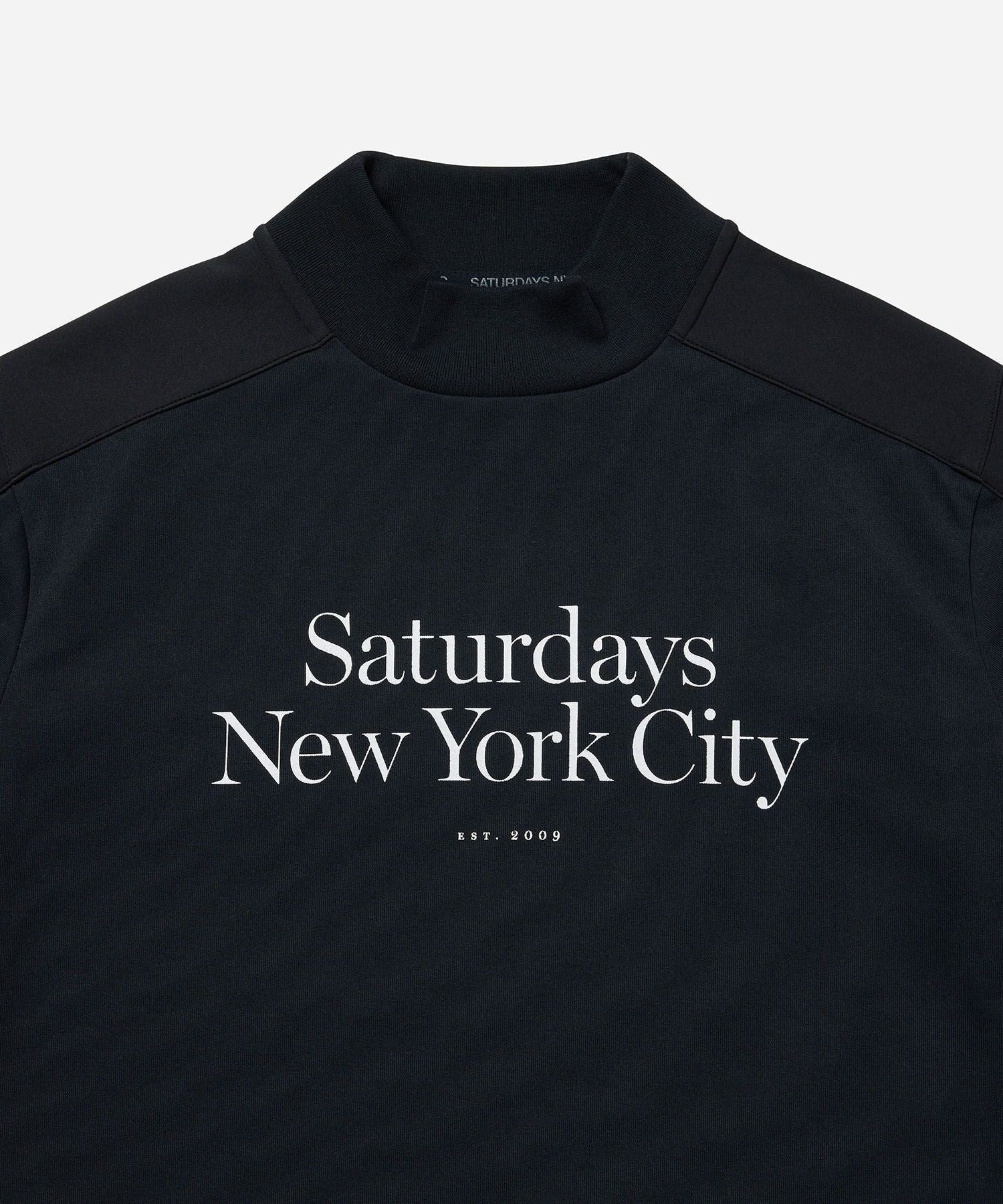 Saturdays ネイビー モックシャツ S Saturdays ネイビー モックシャツ