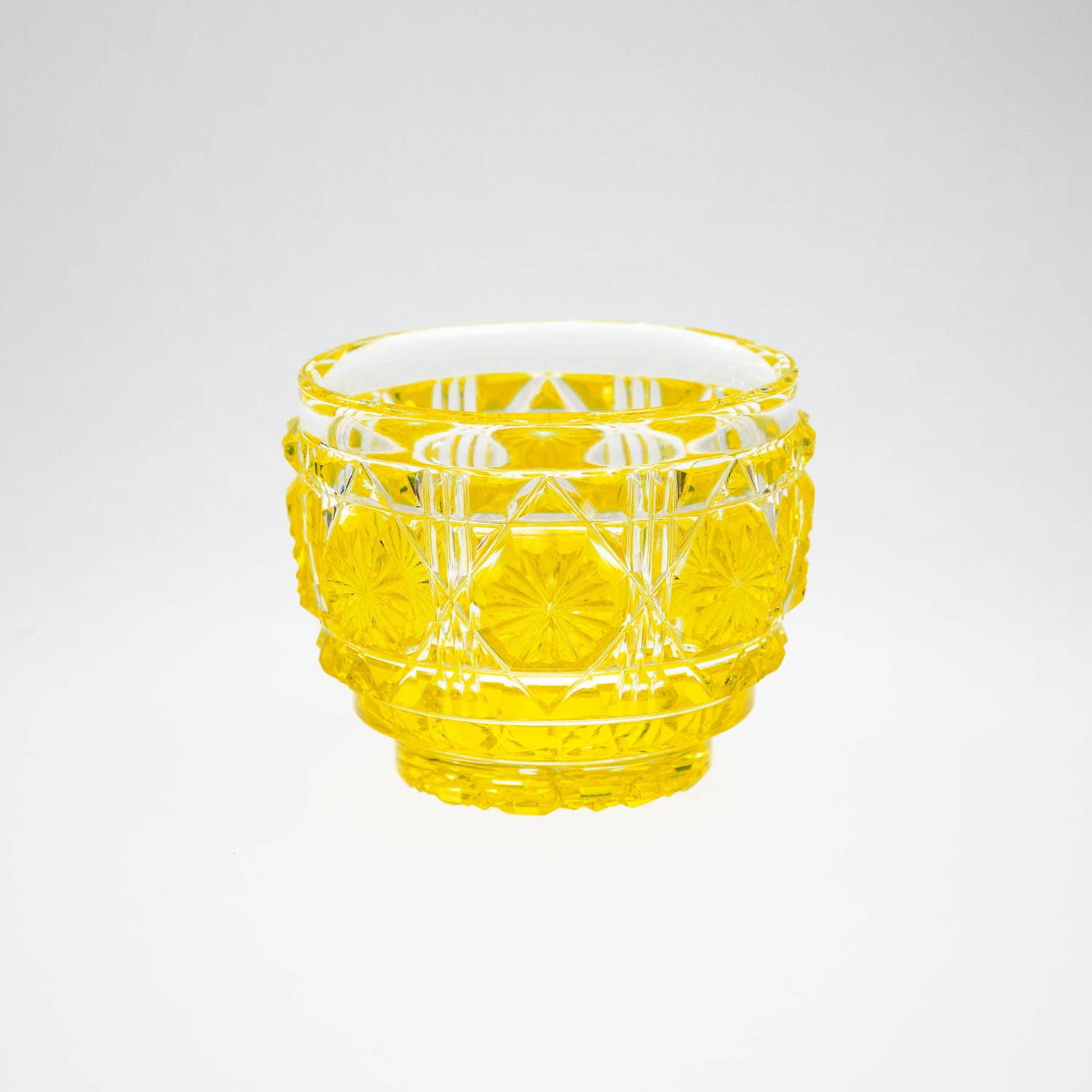 島津薩摩切子】復元 猪口(大) cut18 – ㈱島津興業 島津薩摩切子