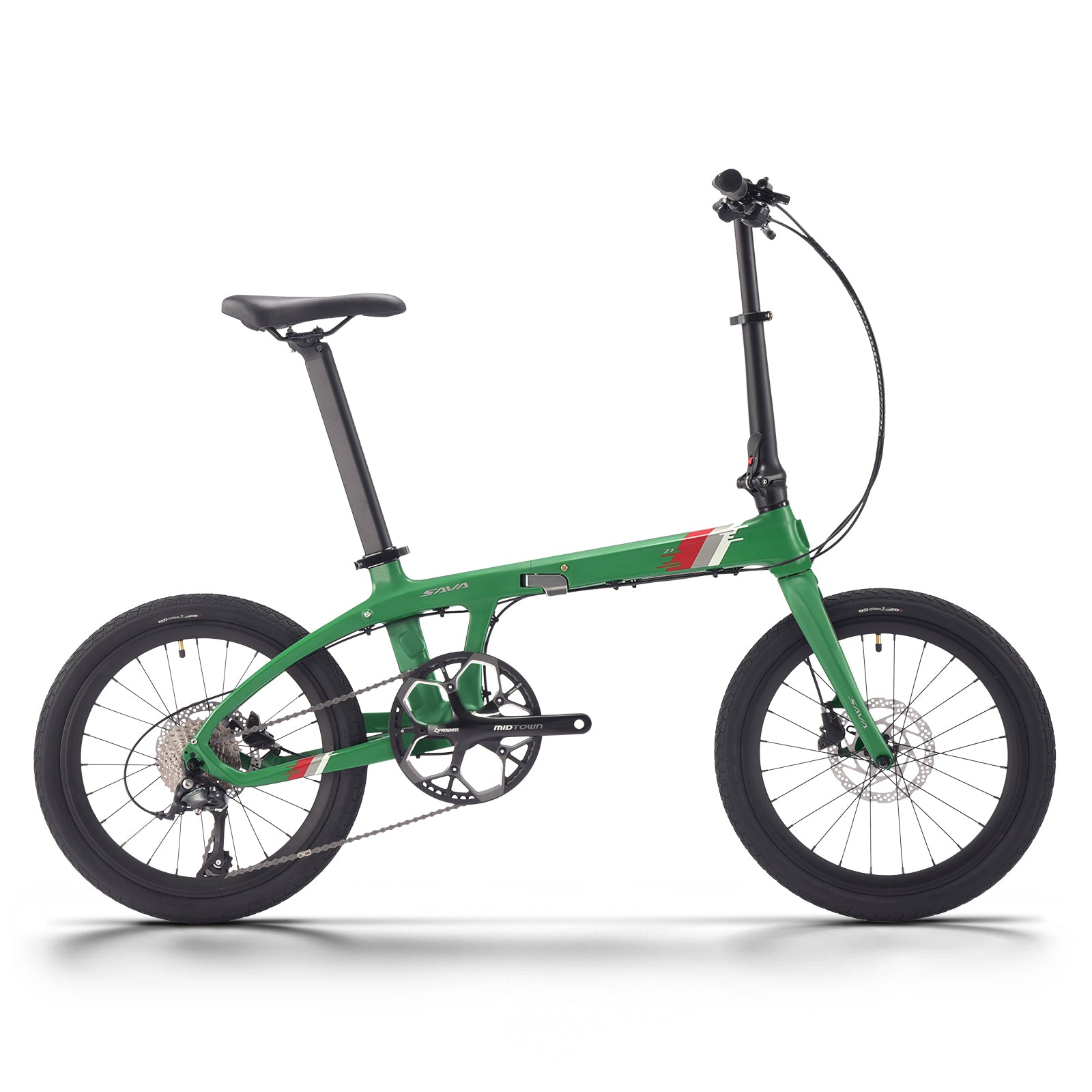 SAVA Z1 カーボン折りたたみ自転車 ミニコンパクトシティ自転車 シマノ