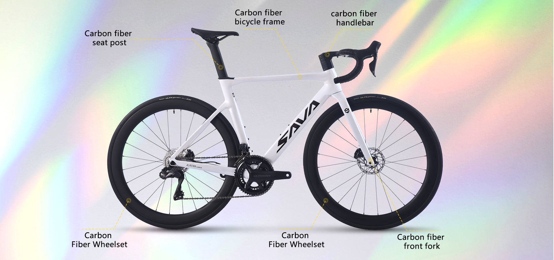 カーボンファイバーレーシングバイク|Shimano Ultegra Di2 グループ